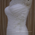 Beaded Applique Stain Wedding Dress